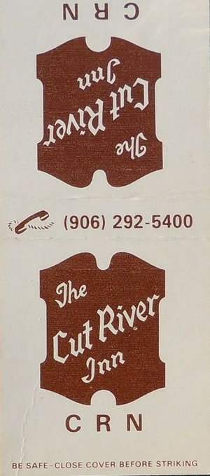 Cut River Inn (Fishers Bar and Restaurant, Callihans) - Matchbook (newer photo)